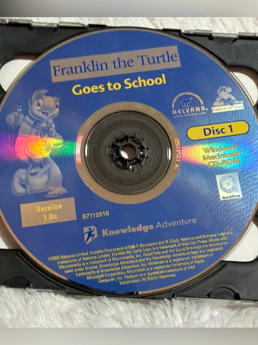Franklin the Turtle Goes to School 2000 PC Game 2-Disc Ages 4-6 CD-ROM